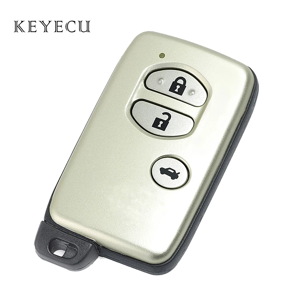 

Keyecu 3 Button Smart Remote Key Shell Case for Toyota Avalon Camry Highlander RAV4 2007 2008 2009 2010 2011
