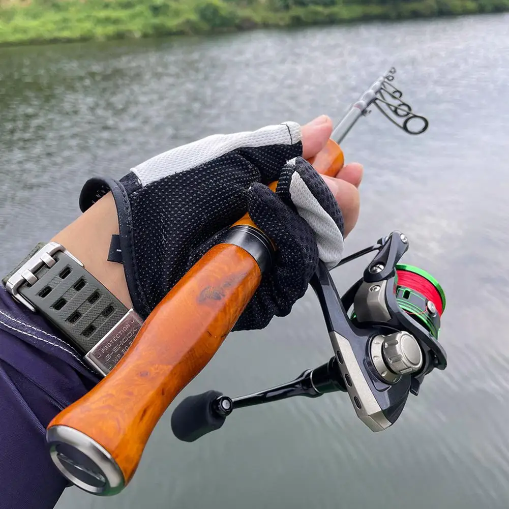 Portable Fishing Rod Ul Quick-adjustable Ultralight Removable Retractable Stainless Steel Lure Rod Fishing Accessories