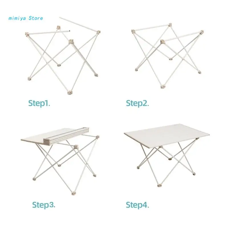 

Small Outdoor Folding Tables Portable Ultralight Picnic Desk Camp Tables Compact Camping Desk Utility Folding Tables