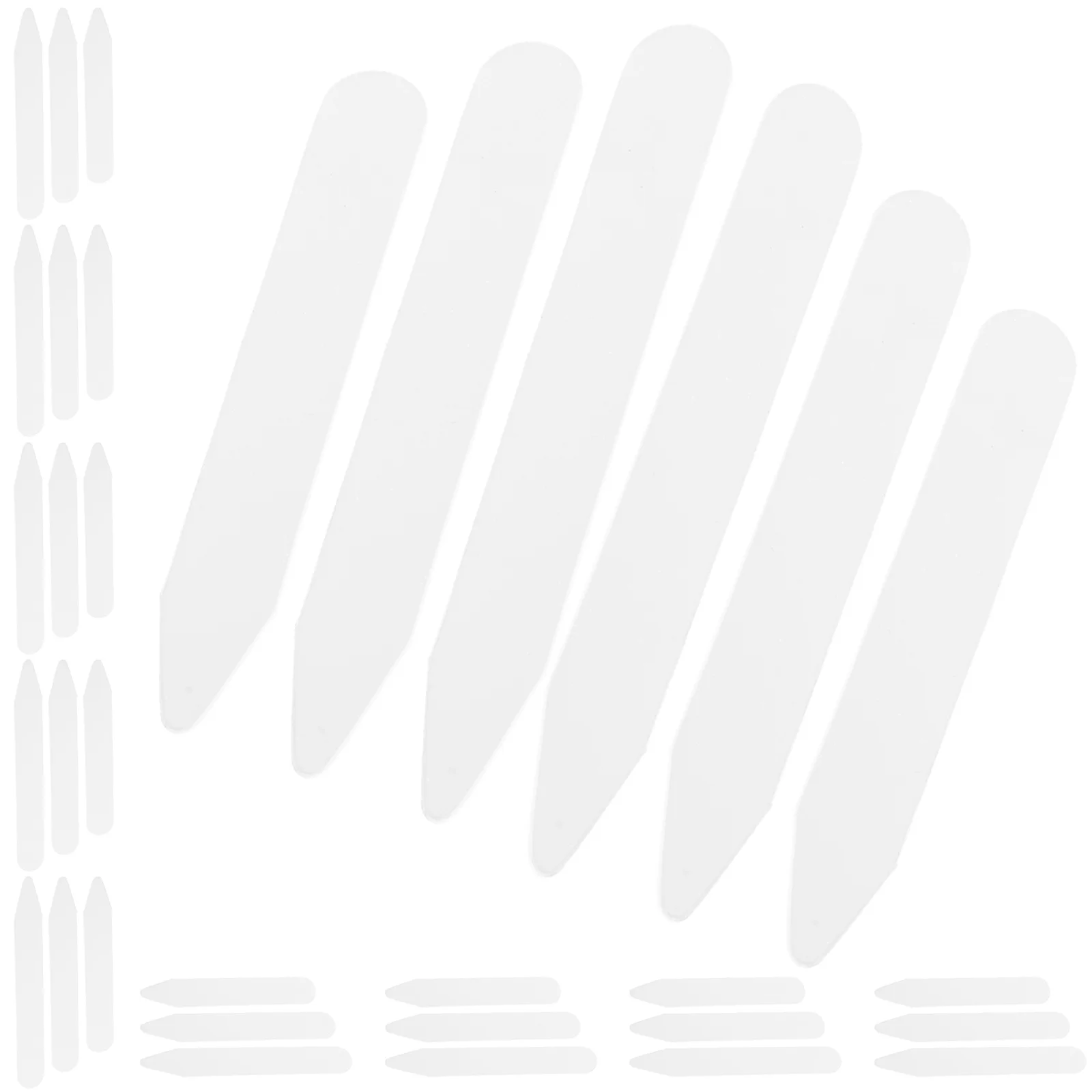 

400 Pcs Chemise Men Shirt Collar Stays Inserts Men's Dress Shirts Extender Extenders Mens The Pet Miss Stickers