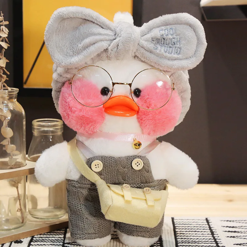 Новинка Kawaii Lalafanfan кафе утка Плюшевые аксессуары для одежды игрушки сумка повязка