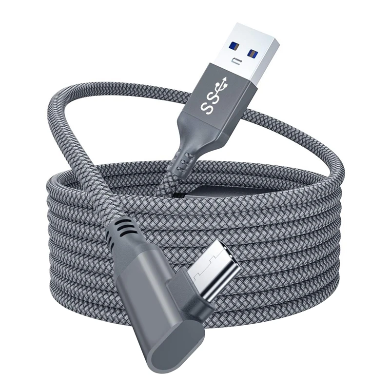 

Top Deals For Oculus Quest 2 Link Cable 20Ft/6M, Link Cable,90 Degree Angled High Speed Data Transfer & Charging Cable