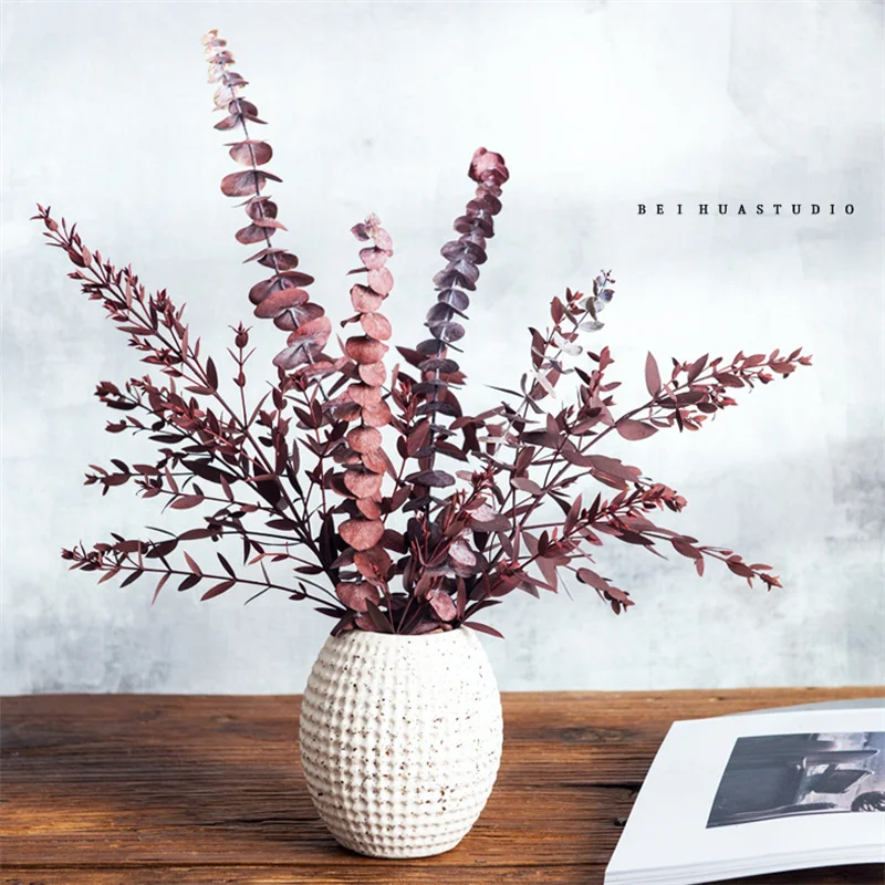 

Технические листья эвкалипта, искусственное растение из натурального эвкалипта, Осенний декор для фермерского дома