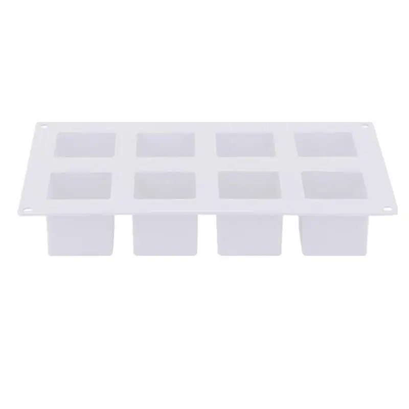 

Square Mold 8-Cavity Baking Cube Shapes For Oven Cereal Bar Molds Energy Bar Maker For Chocolate Truffles Bread Brownie