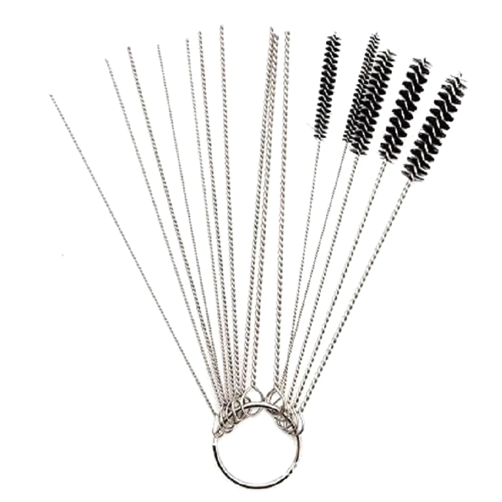 

15pcs Maintenance Carbon Dirt Car 10pcs Needles 5pcs Brushes Motorcycle Professional Carburetor Jet Cleaner Tool Kit Portable