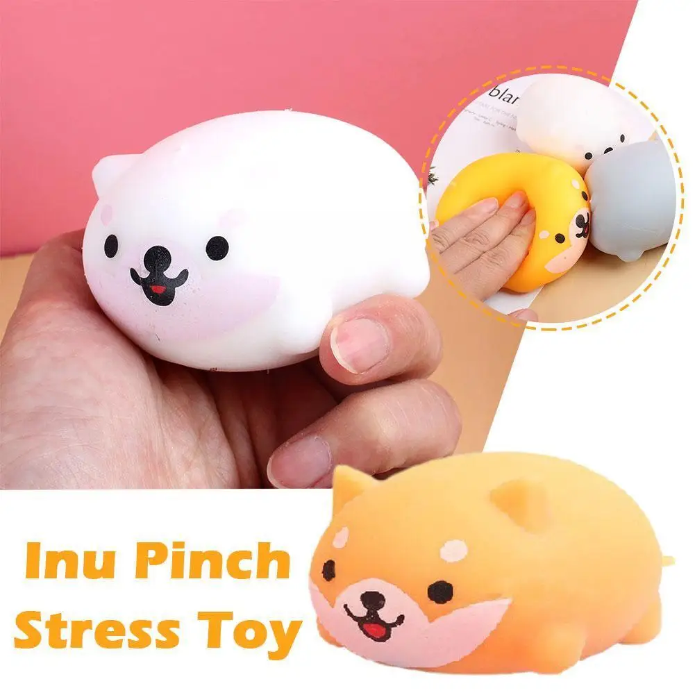 

Kids Sensory Ball Shiba Inu Pinch Toy Stress Relief Vent Toy Balls Squishy Animal Cute Decompression Party Supplies D4J8