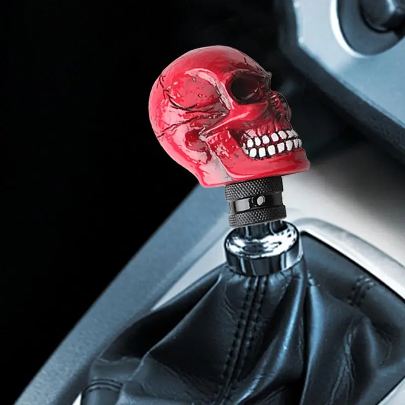 

Car Shift Knob Universal Car Modification Ghost Skull Head Gear Knob Car Manual Shift Gear Lever Knob Car Accessories Interior