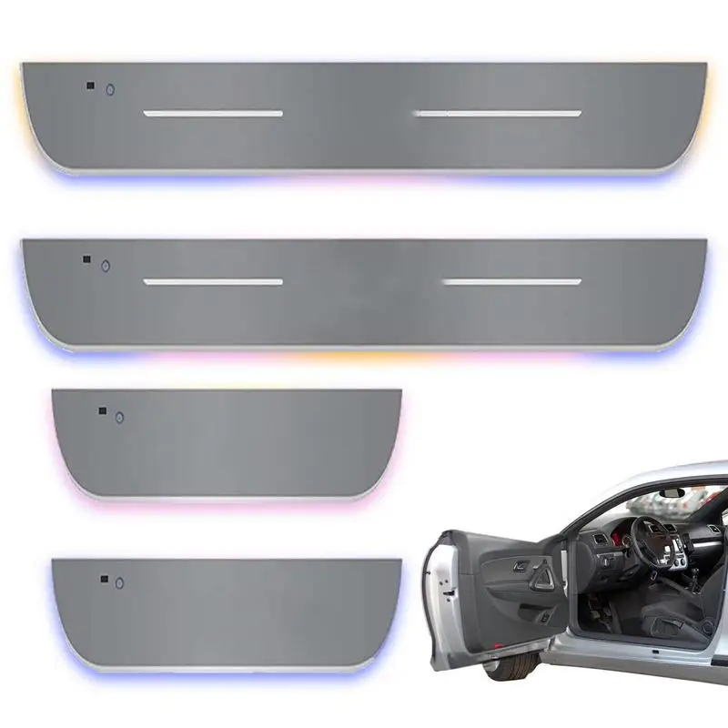 

Wiring-Free LED Door Sill Pro 7 Colors Intelligent Induction LED Door Sill Welcome Pedal Light 4PCS Wiring-Free LED Car Door