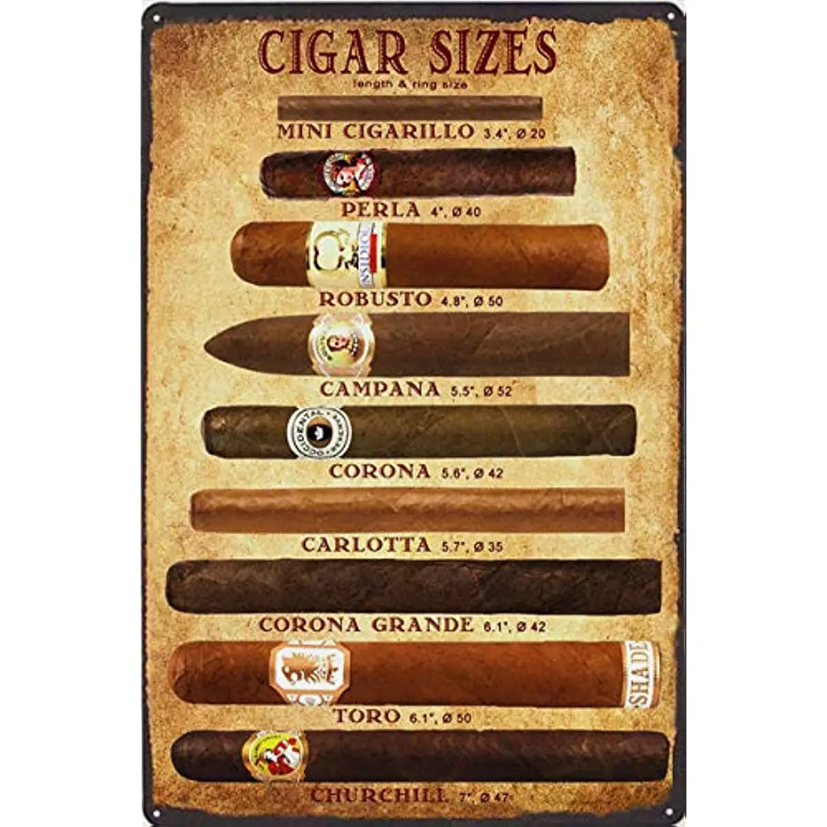 

For Cigars Metal Tin Sign Vintage Home Office Poster Bar Pub Cafe Decorative Plaque Home Decor Cigar Decor