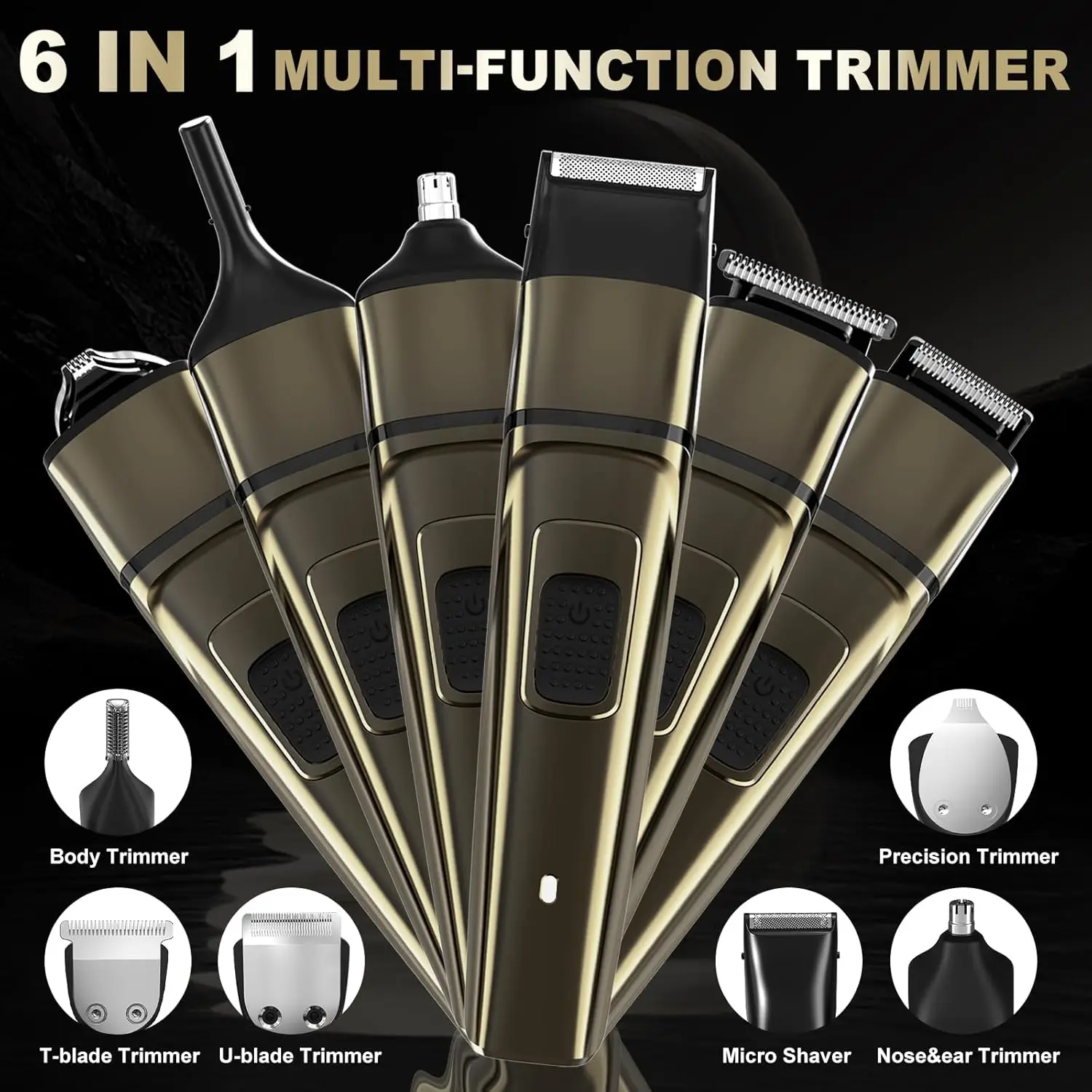 Мужской триммер для волос на теле Электрический ушной беспроводной набор