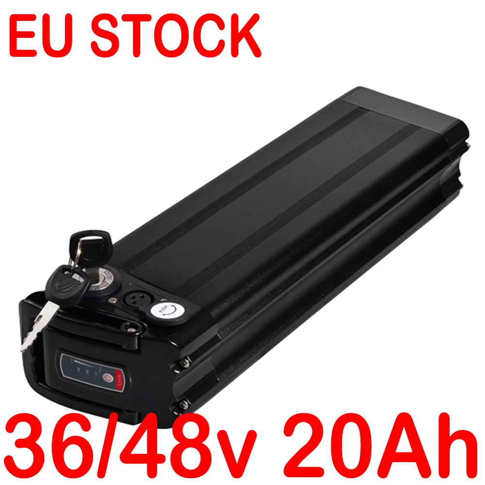 

1000W 36V 48V 20AH Lithium Silver Fish Ebike Batterie Akku 500W 750W 1000W Electric Bike Bicycle Li-ion 18650 Battery Pack