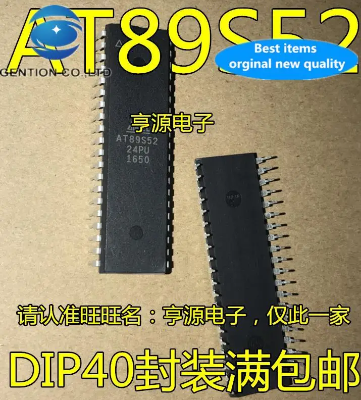 

10pcs 100% orginal new AT89S52-24PC AT89S52-24PU PI Flash Microcontroller DIP-40