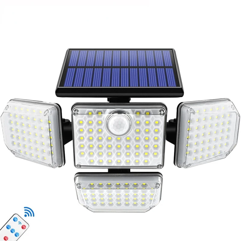 

Уличный светодиодный настенный светильник на солнечной батарее, с регулируемыми головками и 3 режимами работы