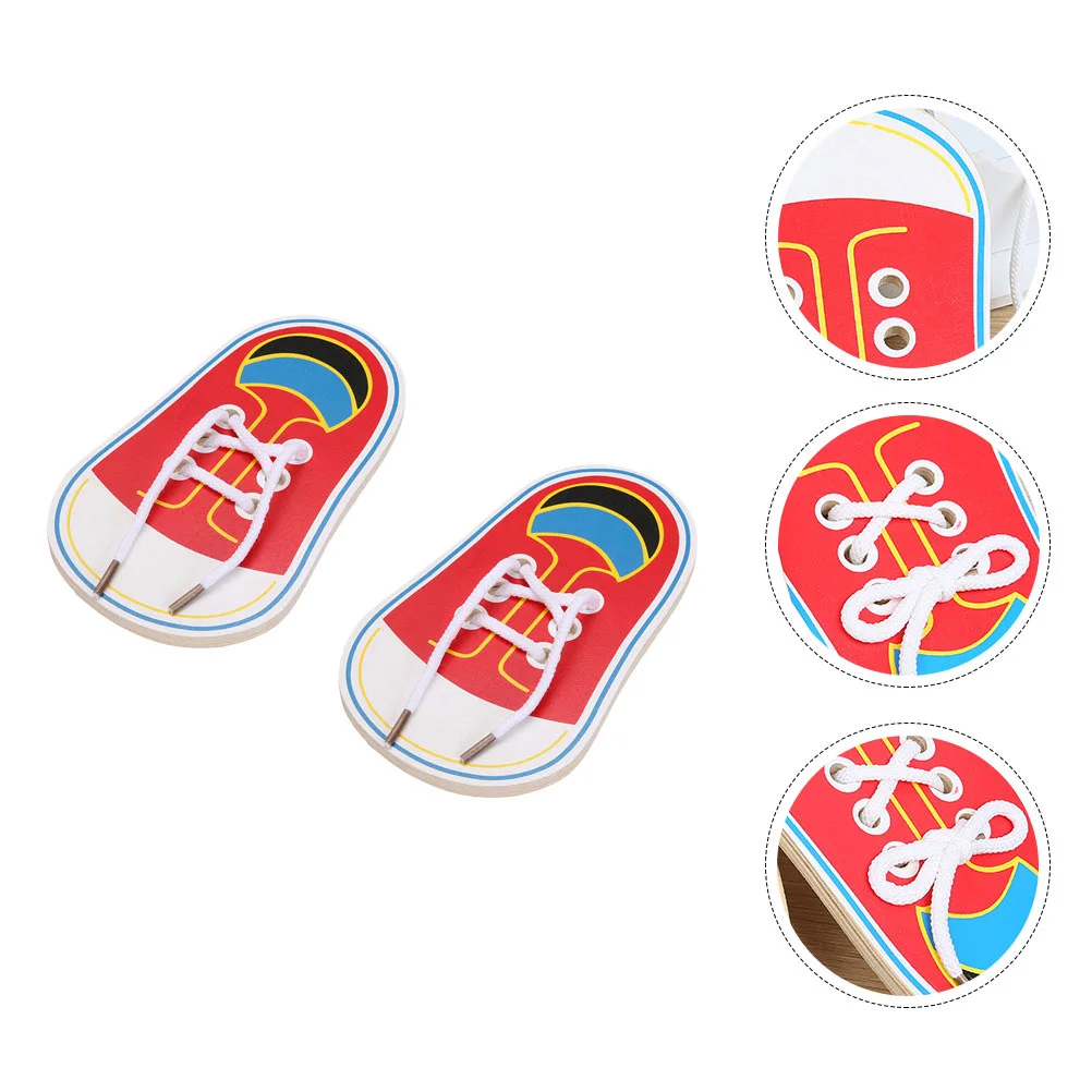 

2 шт., деревянные шнурки для обучающих игр