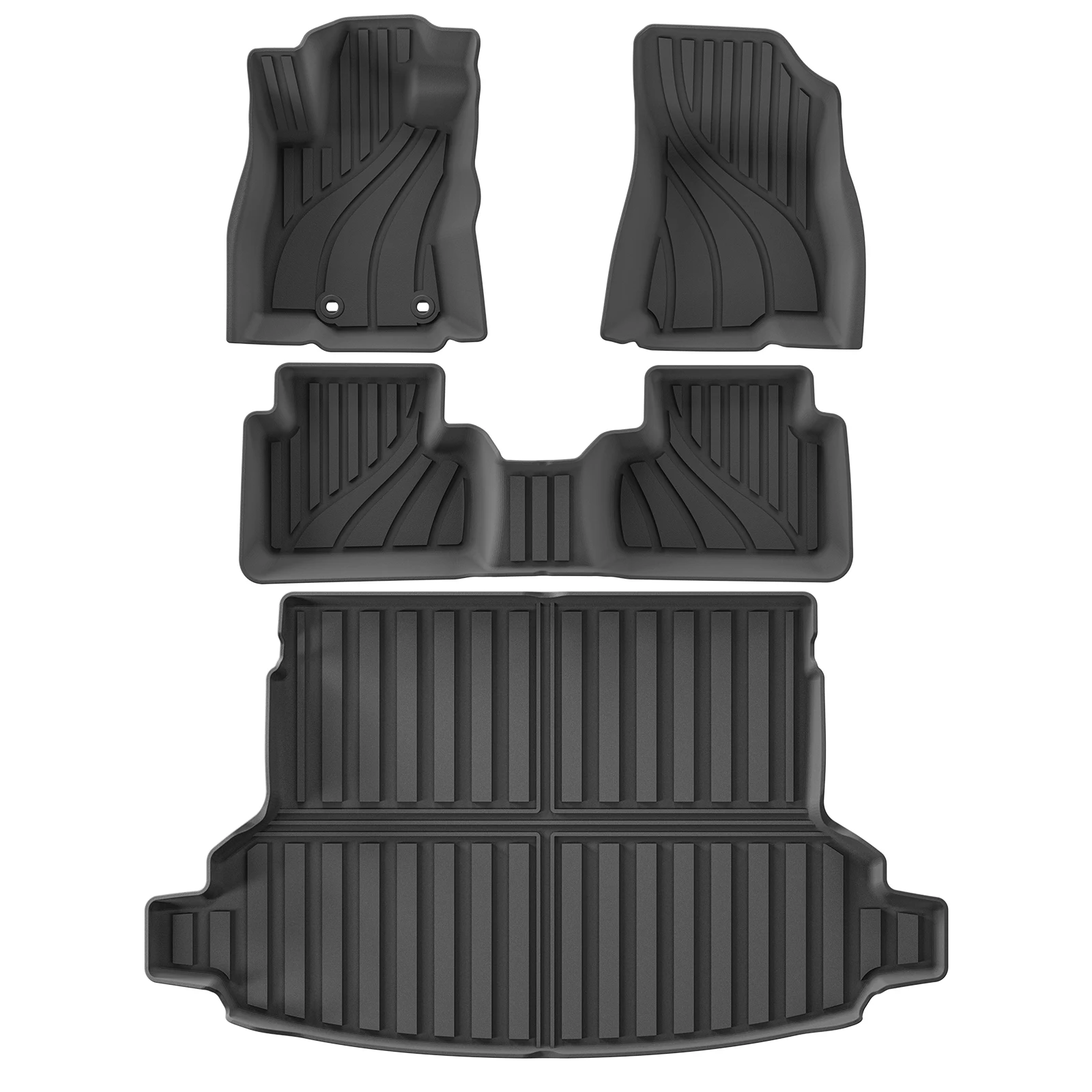 

Для Subaru Forester 2025 TPE 3D автомобильные коврики грузовой вкладыш багажник водонепроницаемый всепогодный черный