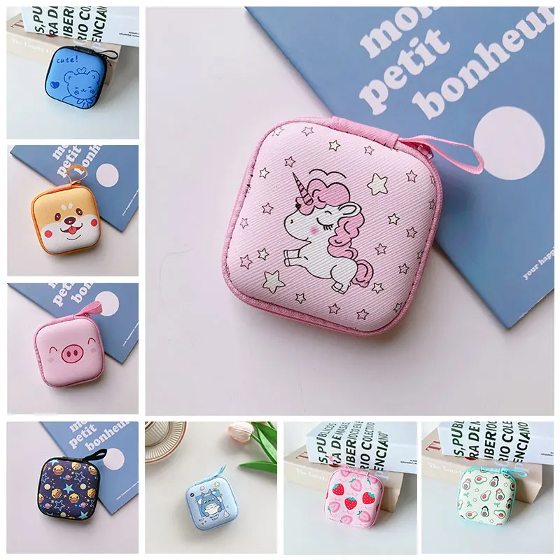 

Миниатюрная мультяшная сумка для хранения для Airpods 2 3 Pro, чехол для беспроводных наушников, органайзер для телефонного кабеля, защитная коробка, кошелек для монет, аксессуары