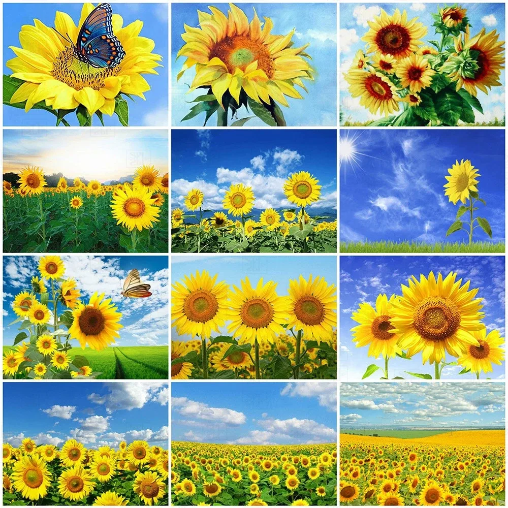 

Diamond Painting Royal Secret Full Round Drill Embroidery Painting Sunflower Art Rhinestone Mosaic Cross Stitch Home Decor