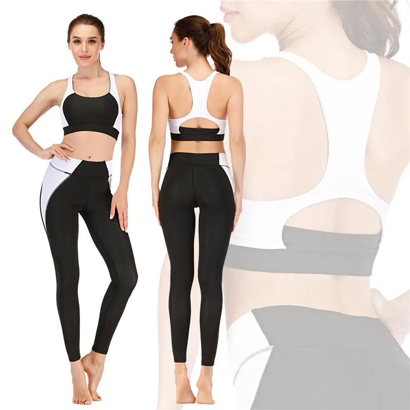 

Female Sportswear Fitness Seamless Yoga Sets Running Gym Wear Push Up Bra High Waist Leggings Pants 2Pcs Printing Yoga Outfits