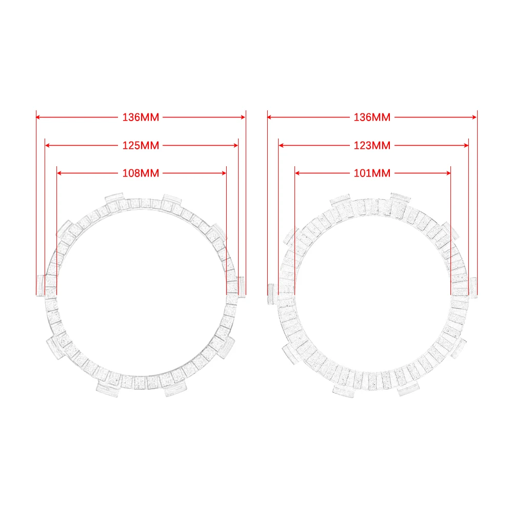 Запчасти для мотоциклов фрикционные диски сцепления HONDA MTX 200R CBF 250 TRX 350 TRX350F Fourtrax