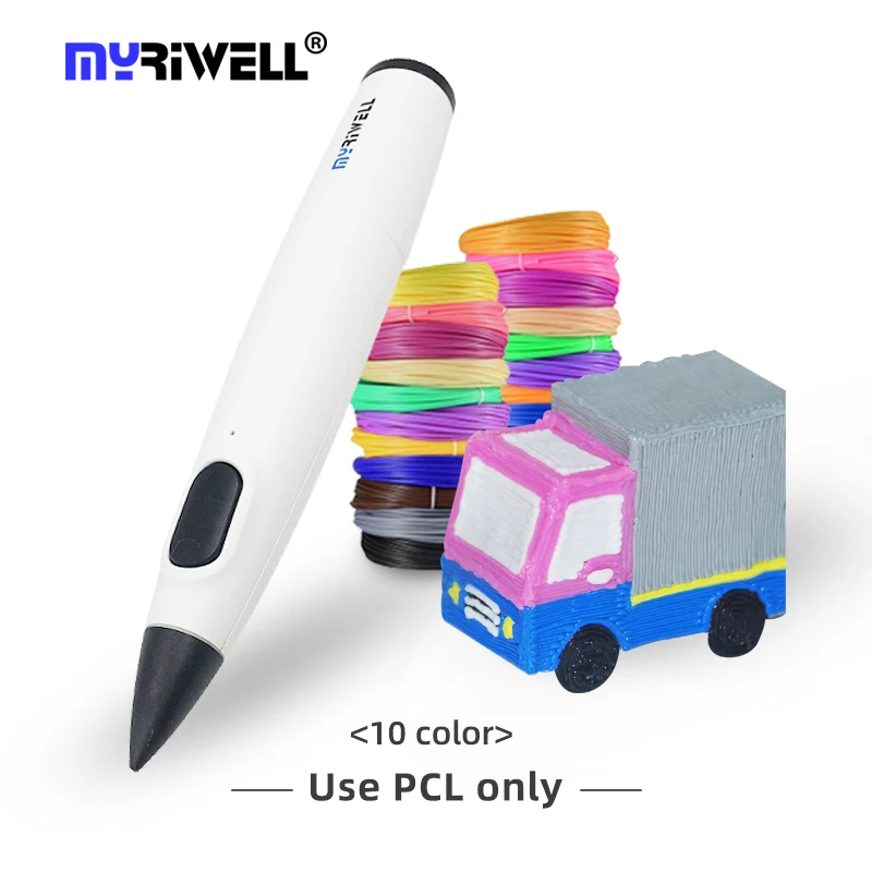 3d-ручка PR 300B низкотемпературная с 5 метрами PCL филамента 1 75 мм для детей подарок на