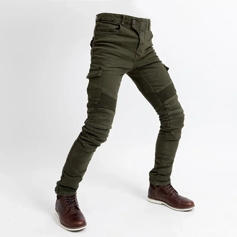 Мотоциклетные велосипедные брюки Four Seasons рабочие для мотоциклистов с защитой от