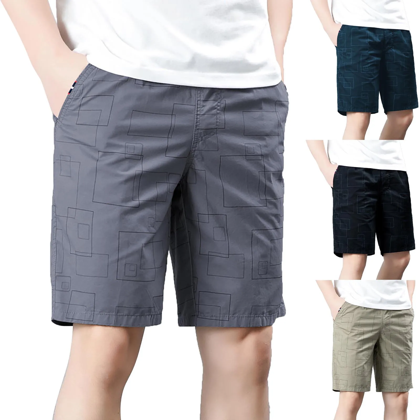 

Casual Jogging Cotton Men'S Summer Shorts Shorts Vintage Sports Men'S Shorts Striped Shorts Men