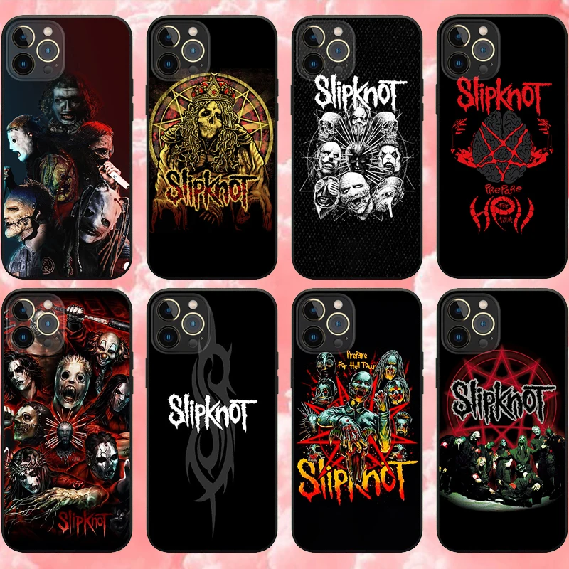 

Slipknots-Rock Phone Case for Iphone 11 12 13 Pro Max 12 Mini XR XS 8 X 7 6 6s Plus SE 2020 Soft Silicone TPU Cases Cover Fundas