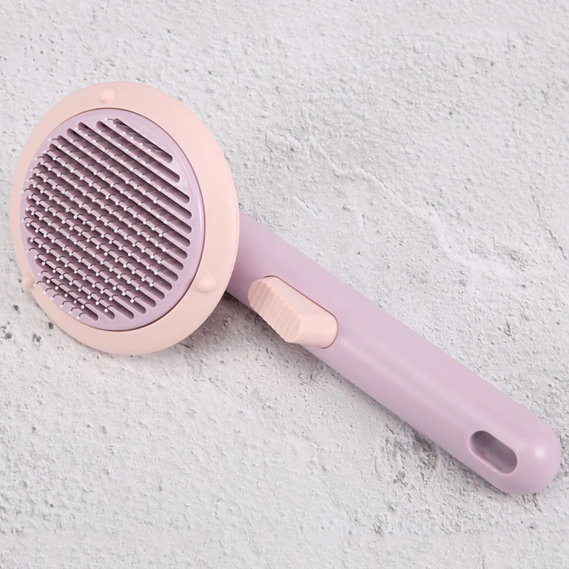 

Pet Comb Hair Removal Brush Cat Dog Hair Removal Massage UFO Flying Saucer Self-Cleaning Comb Cleaning Supplies