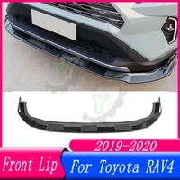 3pcs car front bumper lip spoiler splitter diffuser detachable body kit cover guard for toyota rav4 2019 2020