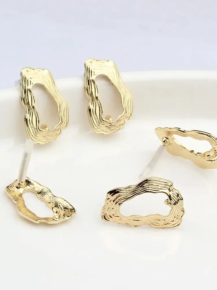 

6pcs/lot Zinc Alloy Irregular Geometric Metal Earrings Base Connectors Linker For DIY Tassel Earrings Jewelry Accessories