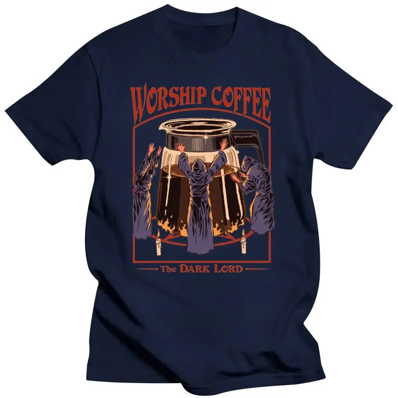 

Mens Clothing Worship Coffee T-Shirt Funny Coffee Lover Humor T-Shirt