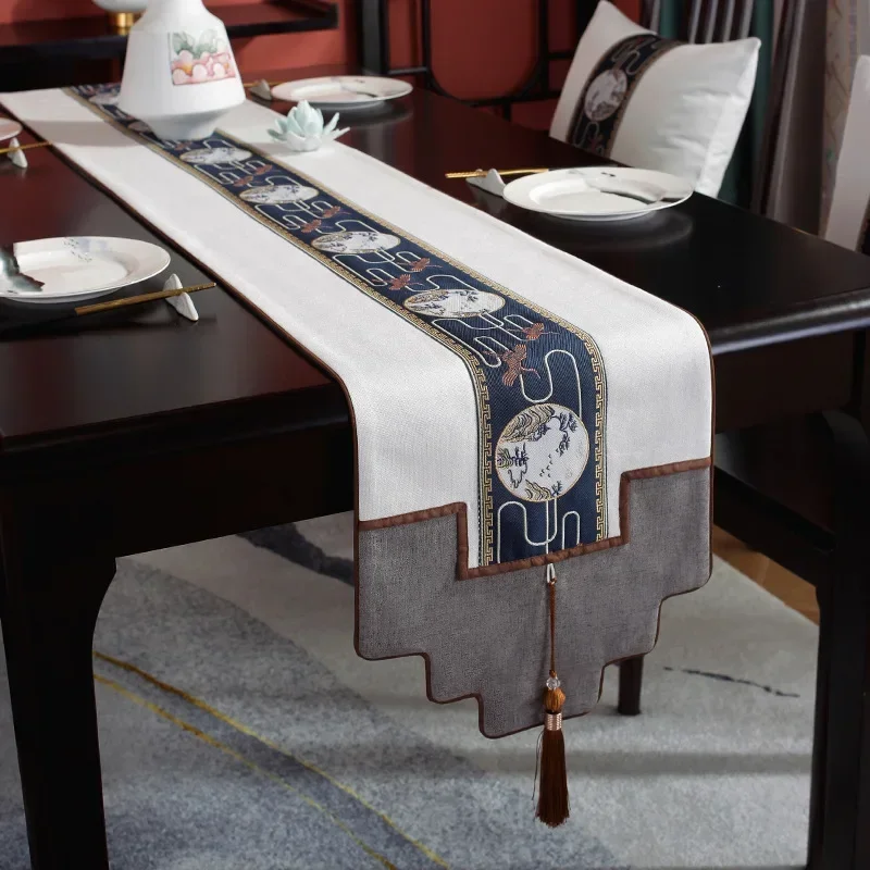 Скатерть в китайском стиле роскошная Водонепроницаемая настольная дорожка из