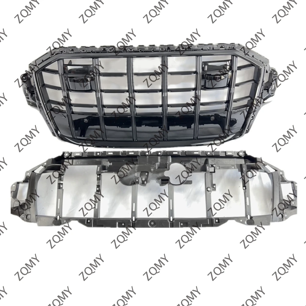 С логотипом для Audi Q7/Q7L 2020 2021 2022 2023 2024 решетка переднего бампера автомобиля