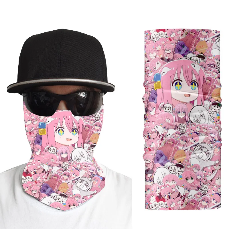 Bocchi The Rock готический Hitori ледяной шелк Кемпинг шейный Гетр маска для лица разные