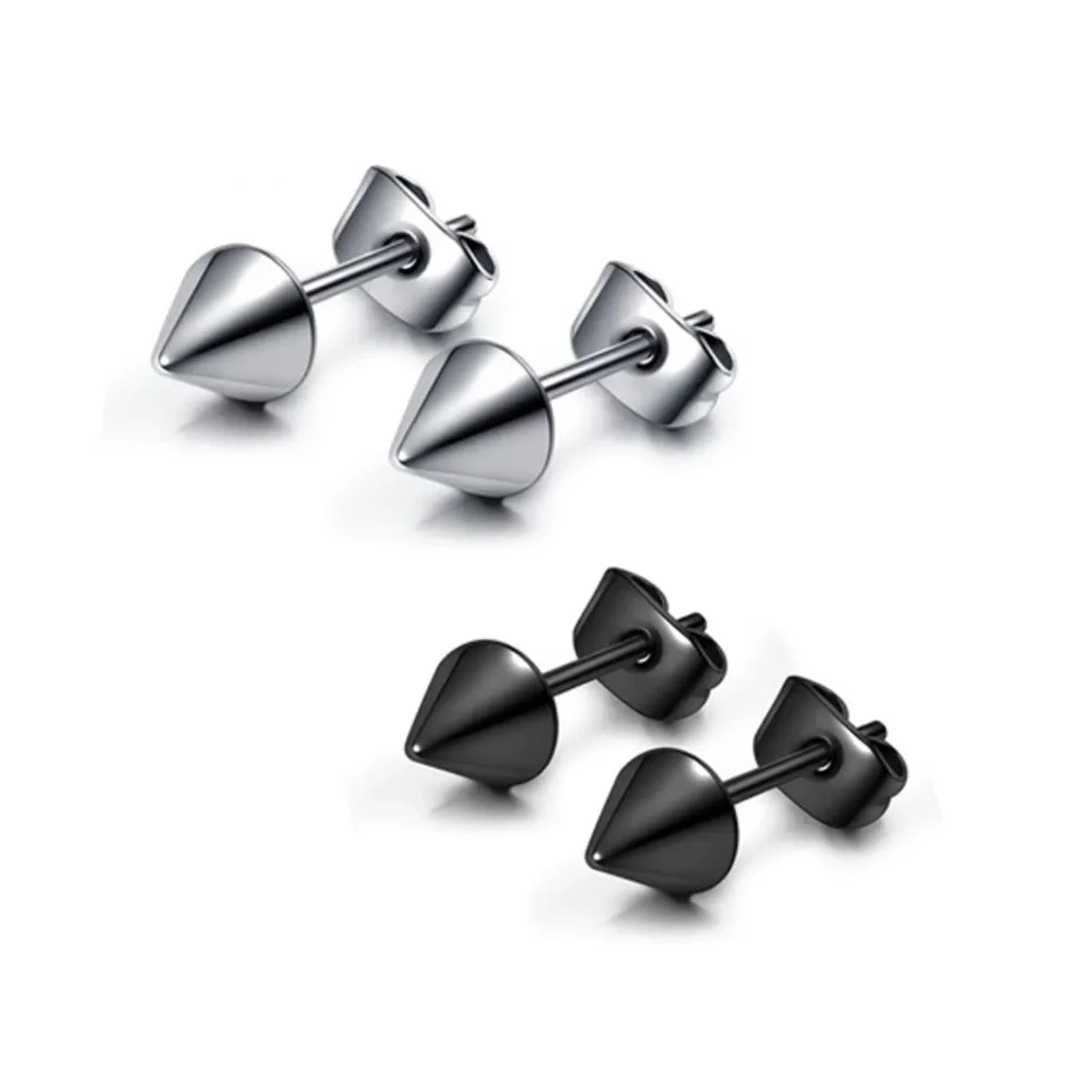 

Серьги-гвоздики из нержавеющей стали 316L для мужчин и женщин, классические модные украшения для пирсинга с шипами в стиле панк-рок, ювелирные...