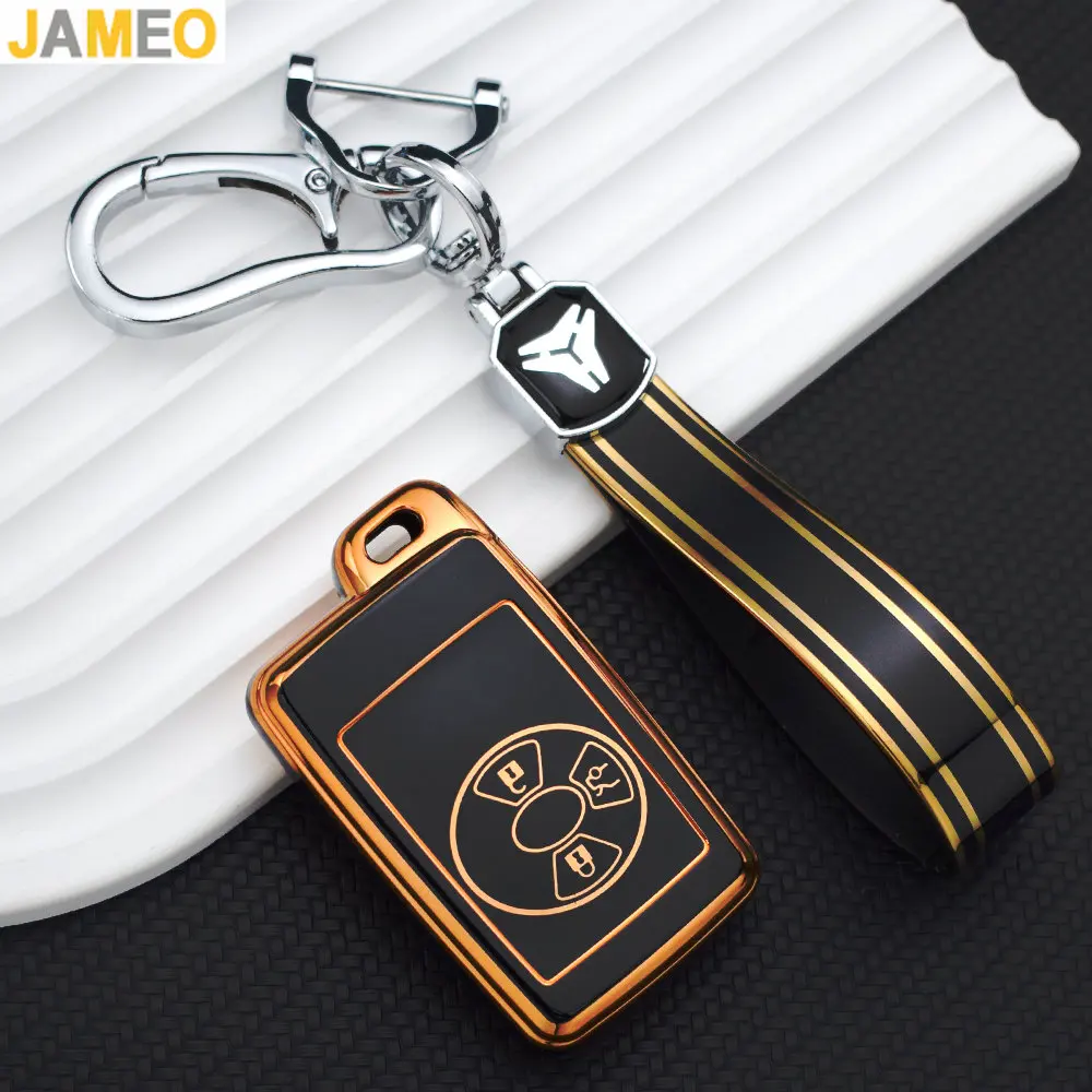 Чехол для автомобильного ключа из ТПУ с 3 кнопками для Toyota Avalon Camry Corolla Yaris, защитный чехол для смарт-ключа, автомобильные аксессуары