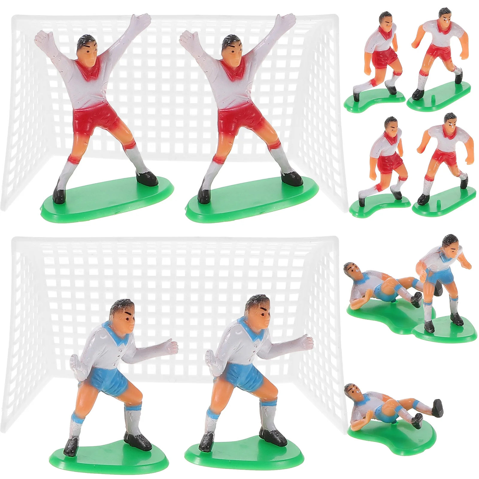 

Cake Soccer Topper Football Cupcake Decorations Theme Birthday Sports Party Toppers Figurines Supplies Decor Miniature Ornament