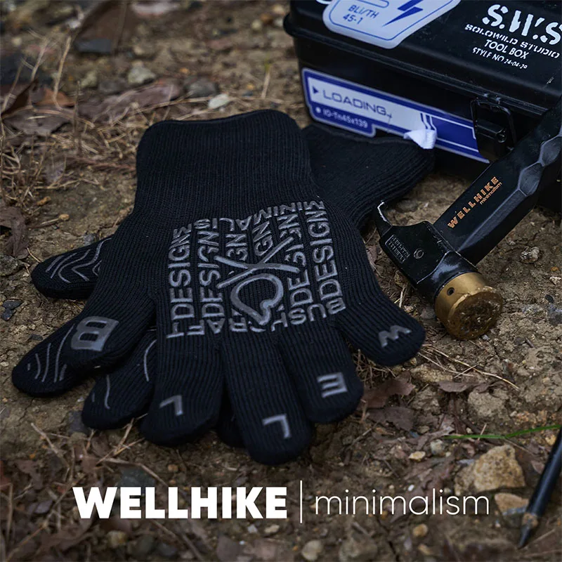 WELLHIKE огнестойкие перчатки с защитой от ожогов нескользящие термостойкие для