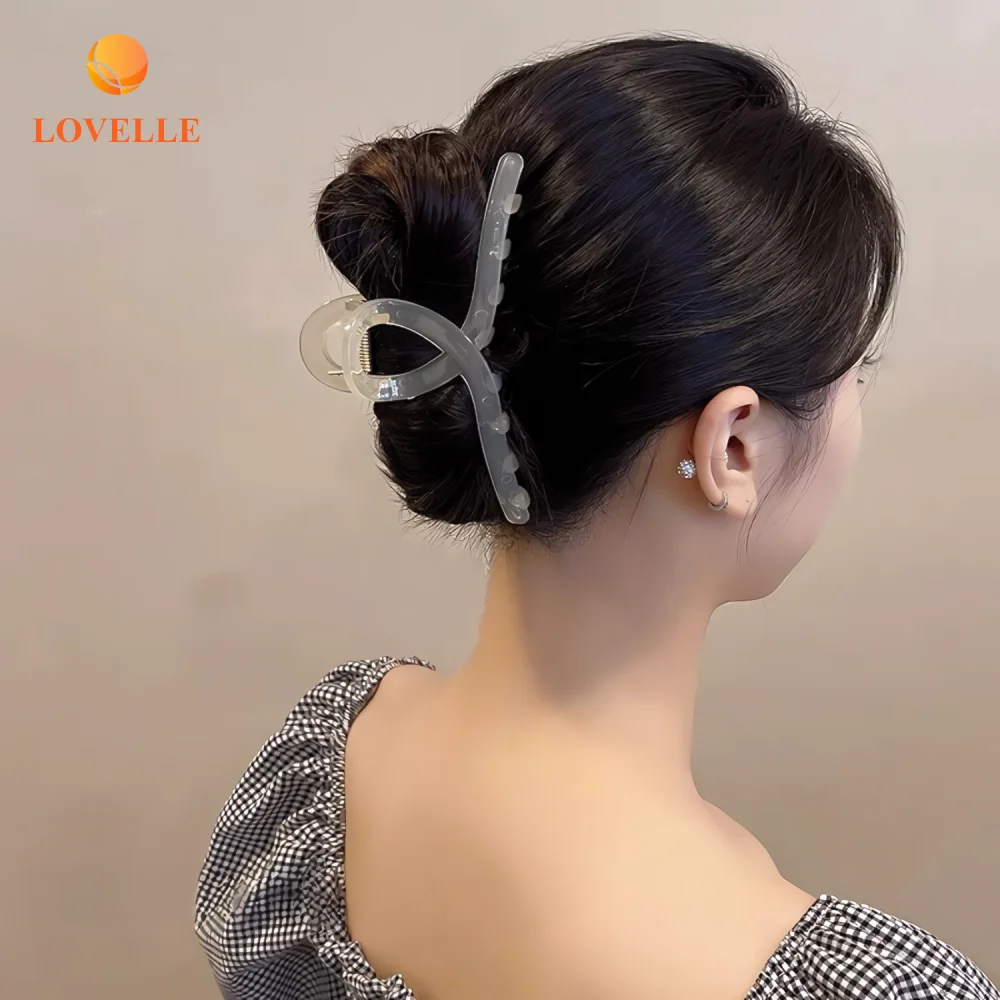 LOVELLE Женские Простые Пластиковые Коготь Для Волос Маленького Размера 11 См Черные