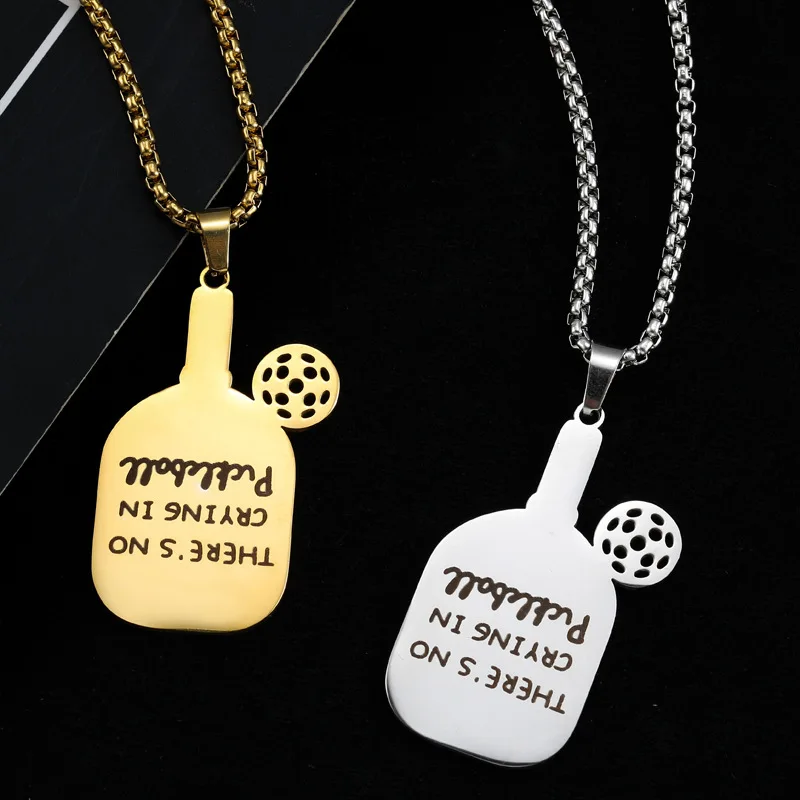 Оригинальное инновационное ожерелье из нержавеющей стали с маркировкой Pickleball