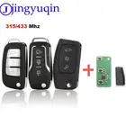 Складной чехол jingyuqin корпус для дистанционного ключа для Ford Fiesta Focus 2 Ecosport Kuga Escape C Max Ka, 3 кнопки, брелок HU101  FO21