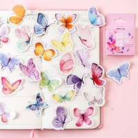 new school supplies diy diary sticker journal decorative butterfly sticker stationery sticker 46 pcsbox