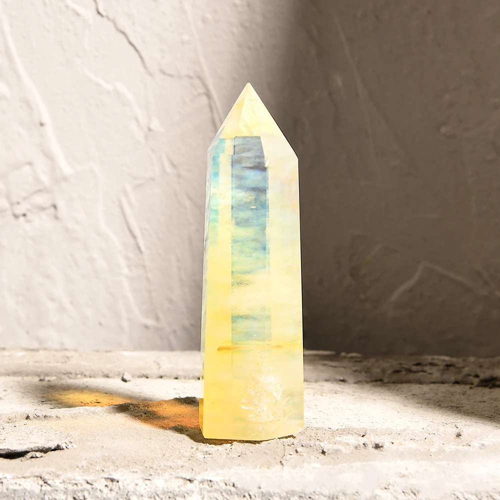 

Natural Stones Citrine Crystal Witchcraft Healing Esoterics Energy Tower Pink Quartz Ornaments for Home Reiki Spiritual Decor