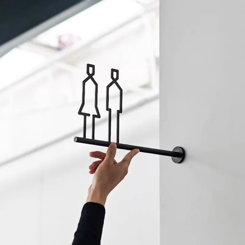 Металлические 3D вывески для туалета