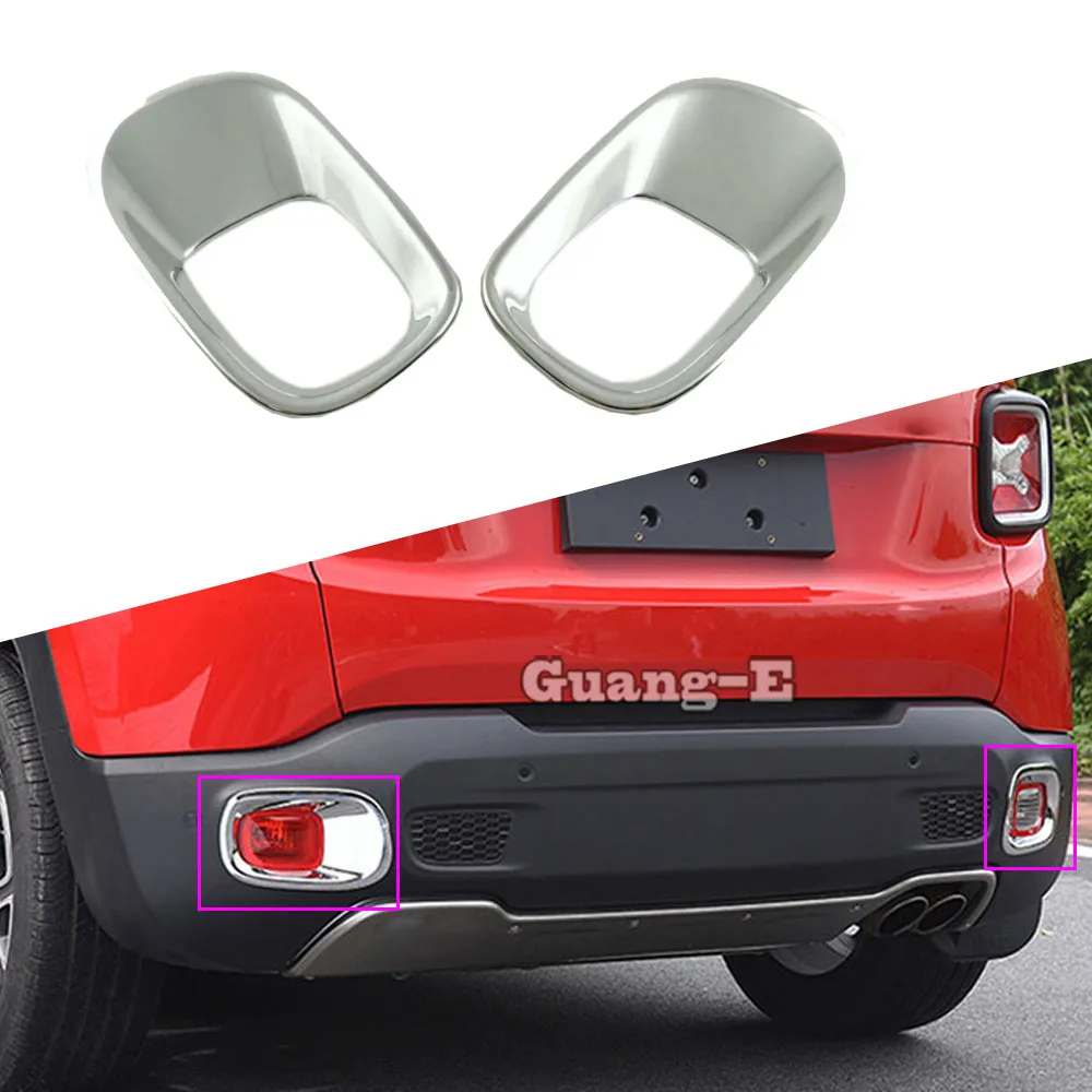 

Корпус автомобиля, хромированный корпус из АБС-пластика, отделка задней крышки, фоторамка, запасные части для Jeep Renegade 2016, 2017, 2018, 2019, 2020, 2021