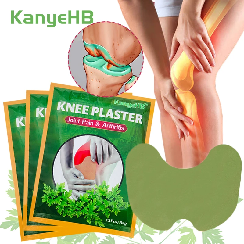 

36Pcs=3Bags Knee Pain Relief Patch Stress Relaxation Arthritis Muscle Joint Pain Bruises Wormwood Chinese Medical Plaster A354