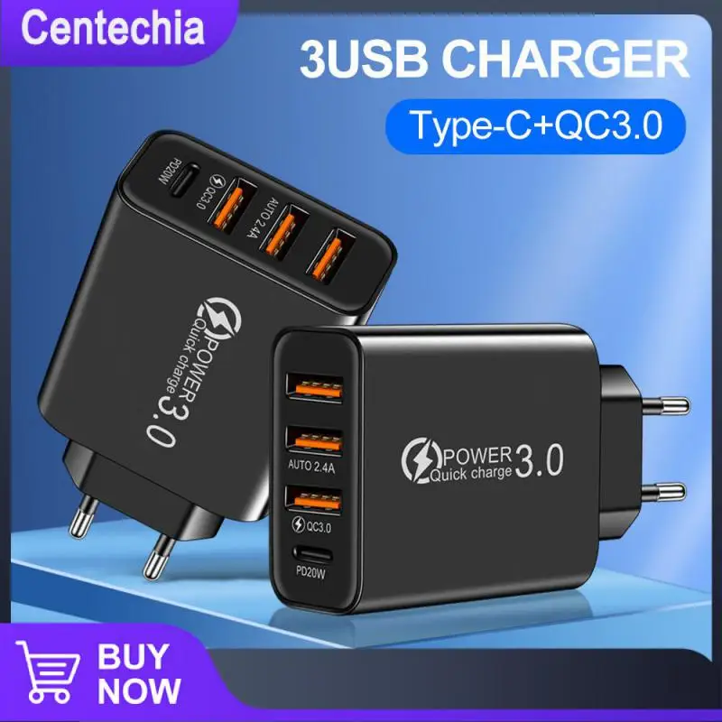

Надежное зарядное устройство Type-c, совместимое с зарядной головкой, стабильное черное многопортовое зарядное устройство, электронное оборудование, 4-портовый многофункциональный адаптер питания