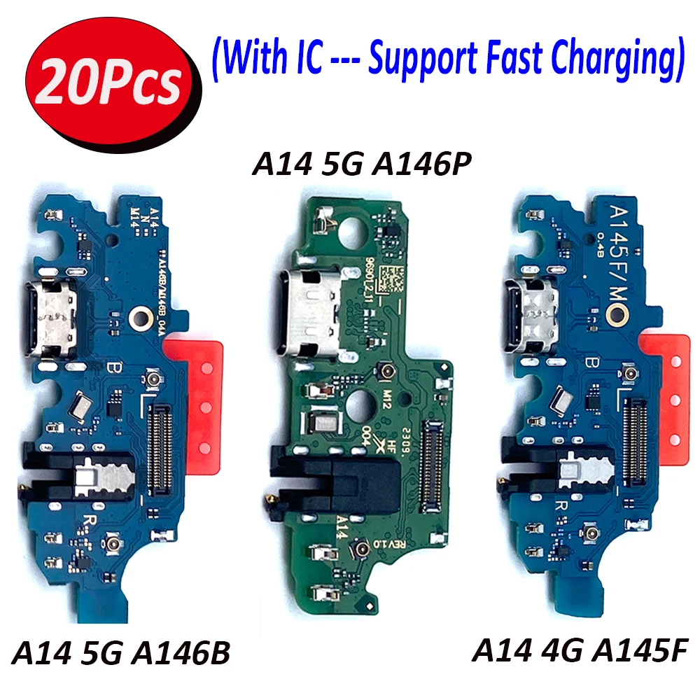 

20 шт., USB-разъём для зарядки Samsung Galaxy A14 4G A145F 5G A146B A146P