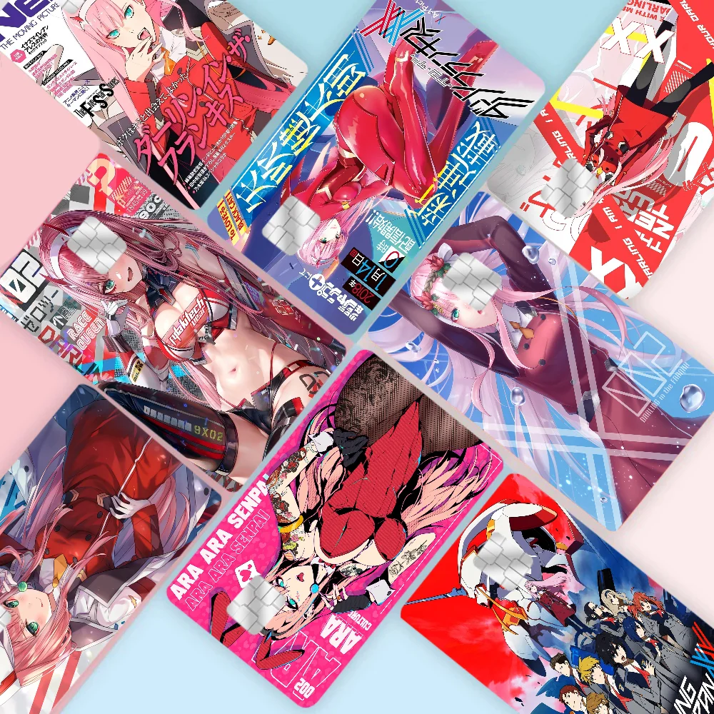 Аниме-плакаты Darling In The FranXX Zero Two Anmie наклейка пленка кожаный чехол для кредитной