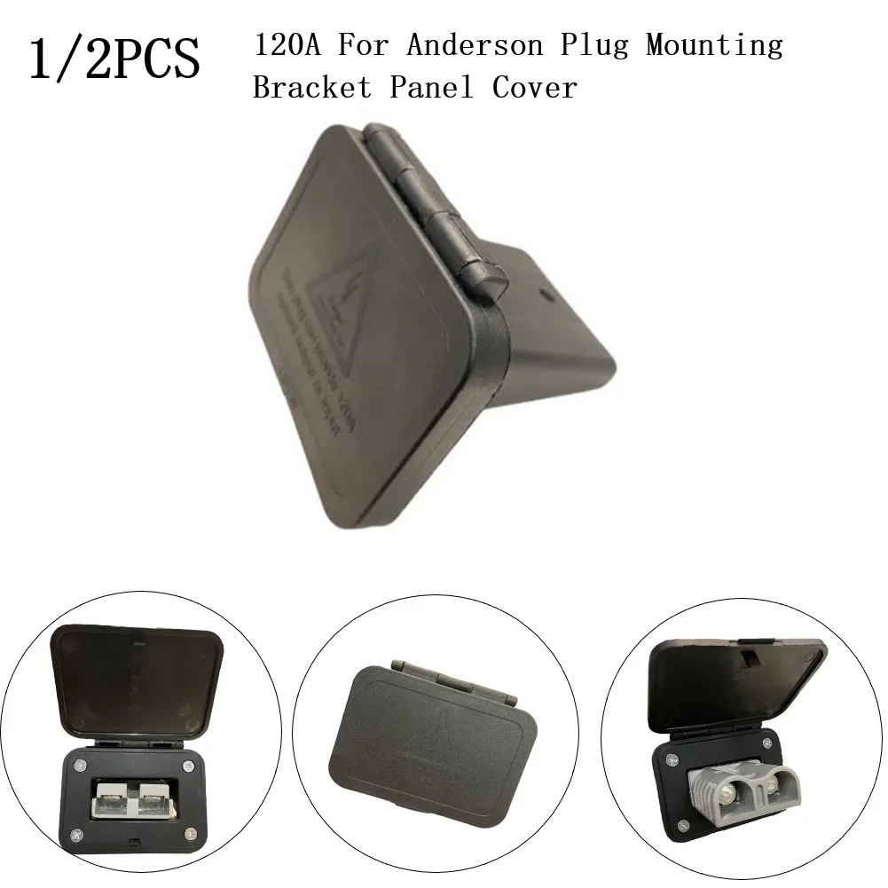 

120A FOR Anderson Plug Flush Mount Bracket Plastic Panel Bracket With Cover For Caravan 2 Stitches Flush Mount Bracket